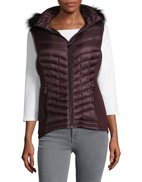michael kors faux fur vest 100.00